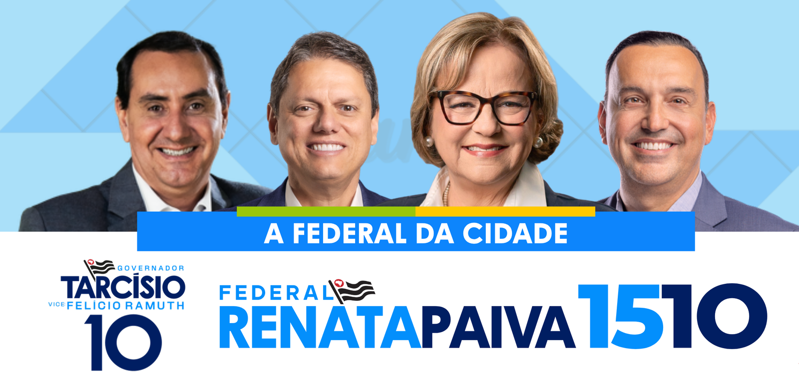 Renata Paiva 1510, a Deputada Federal da Cidade com Tarcísio 10